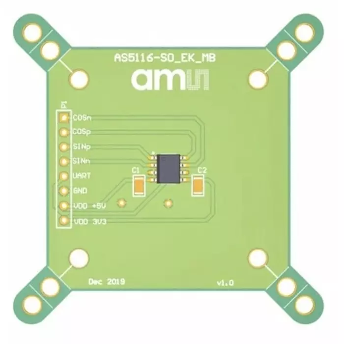 AMS OSRAM GROUP Position Sensor Motor Driver Board for AS5116 AS5116, AS5116-SO_EK_MB