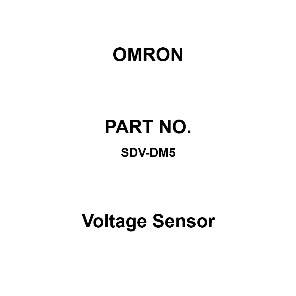 Omron Voltage Sensor AC 2000 V 1 min, SDV-DM5