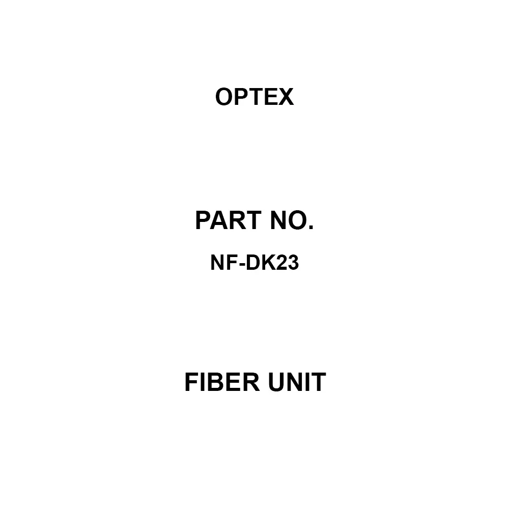 Optex Fiber Unit Fiber unit Type 150 mm Detection Distance -40 to 70 Operation Ambient Temperature, NF-DK23