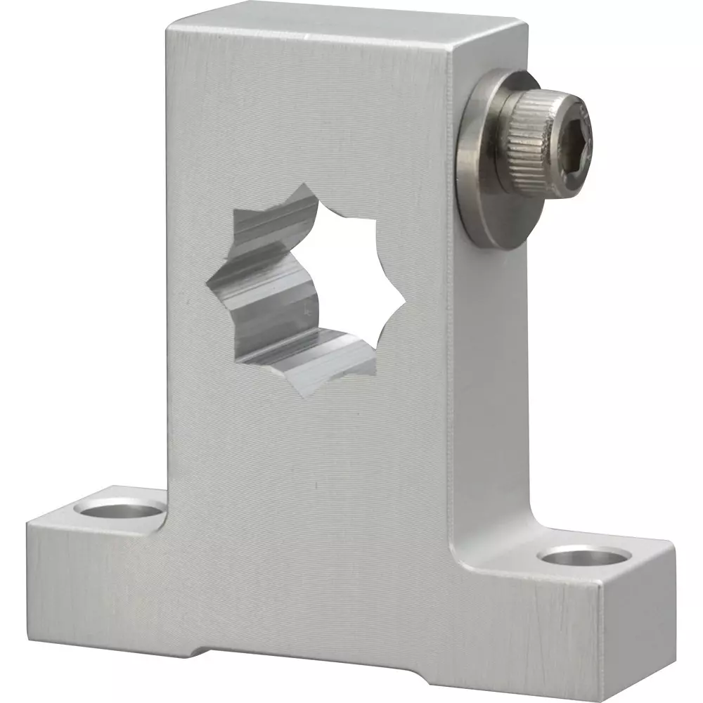 Iwata Wedge Sensor for square shaft Type Aluminum (A6063) / White anodized Material, FSKT-S2A