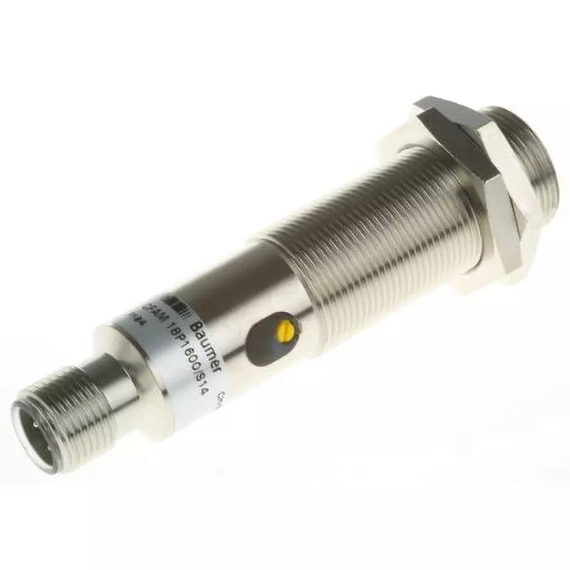 Baumer Capacitance Sensor 10 to 30 DC Power Supply Voltage 30 DC Maximum Voltage 2 to 8 Detection Range, CFAM 18P 1600 S14