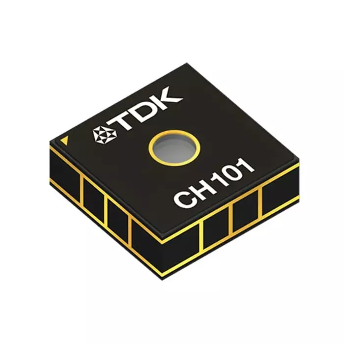 InvenSense Chirp Time-of-Flight Sensor Surface Mount, 3.5x3.5x1.26 mm, 1.98 V Max Supply, 1.62 V Min Supply, 1.2m Sensing Distance, CH101-02ABR (Pack of 1000)
