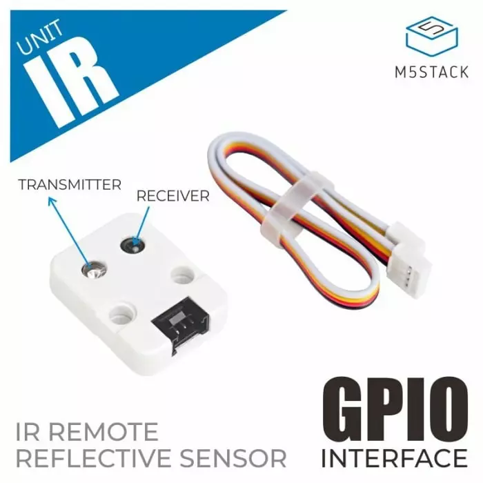 M5Stack Mini Infrared Unit Infrared (IR) Sensor Sensor Board for Infrared Emitter Infrared Receiver M5 Core, U002