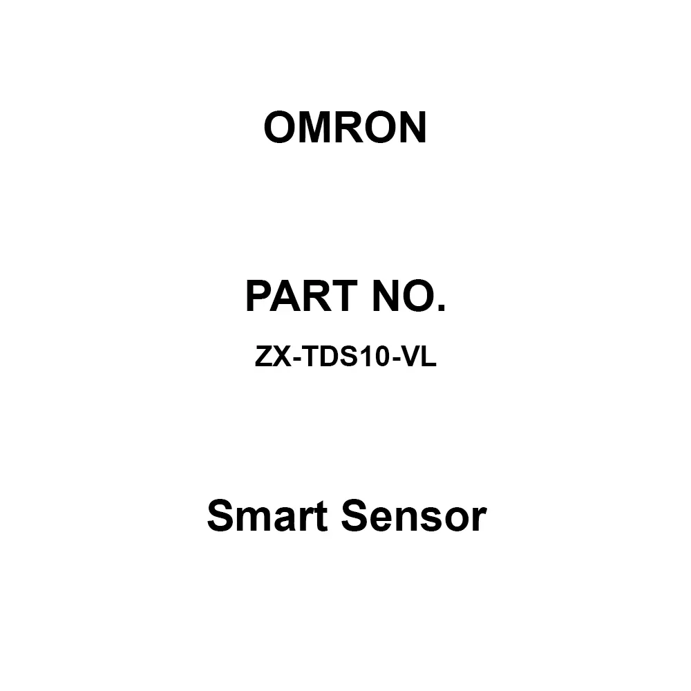 Omron Smart Sensor 10 mm mm Detection Distance, ZX-TDS10-VL