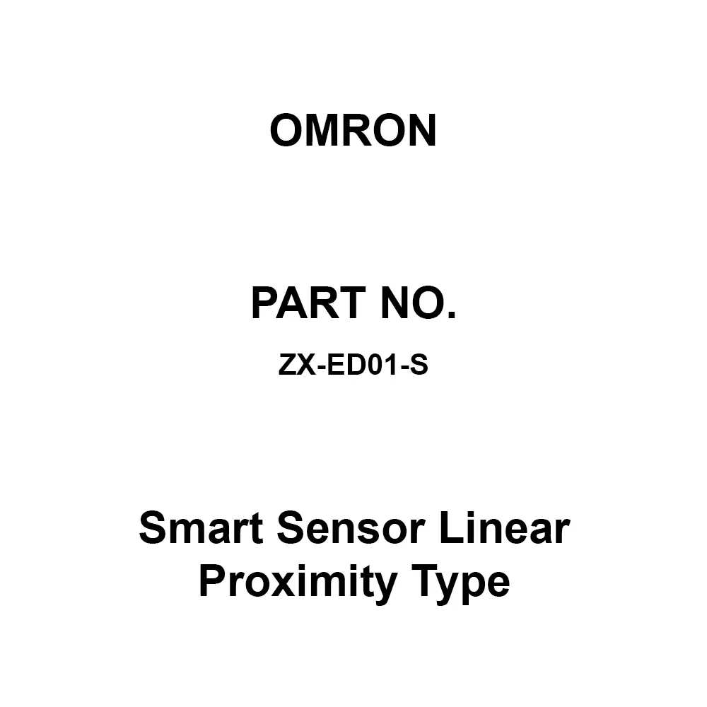 Omron Smart Sensor Linear Proximity Type 2 m Cable Length, ZX-ED01-S