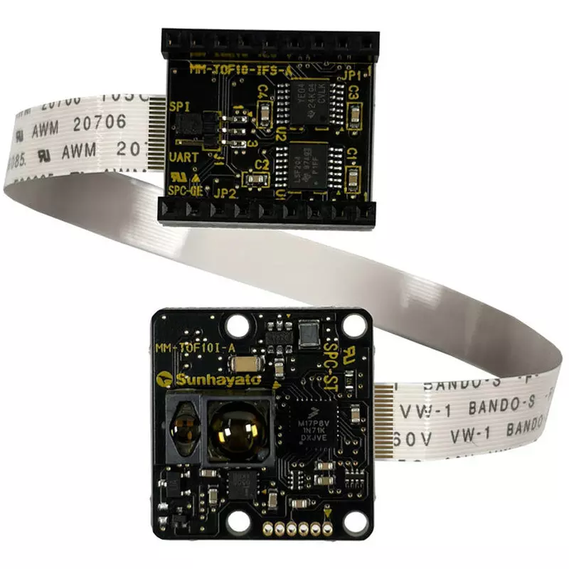 Sunhayato Tof Sensor Board Powered by SPRESENSE Input Power FuLL color LED Output Device, MM-TOF10-IS
