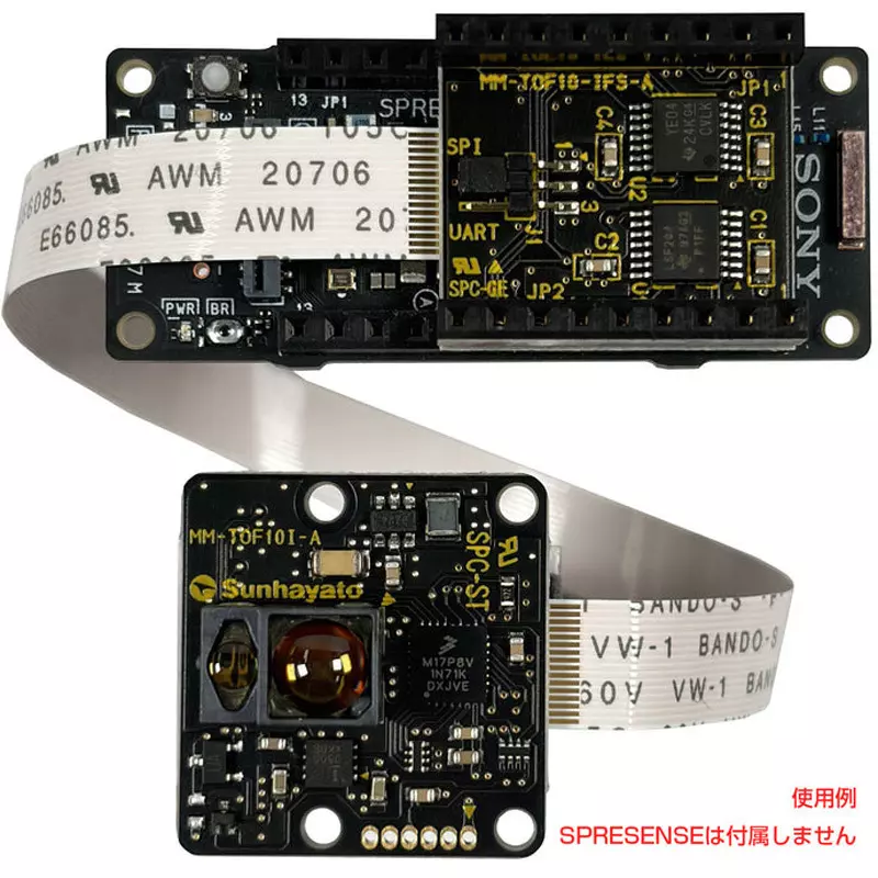 sunhayato-tof-sensor-board-powered-by-spresense-input-power-full-color-led-output-device-mm-tof10-is