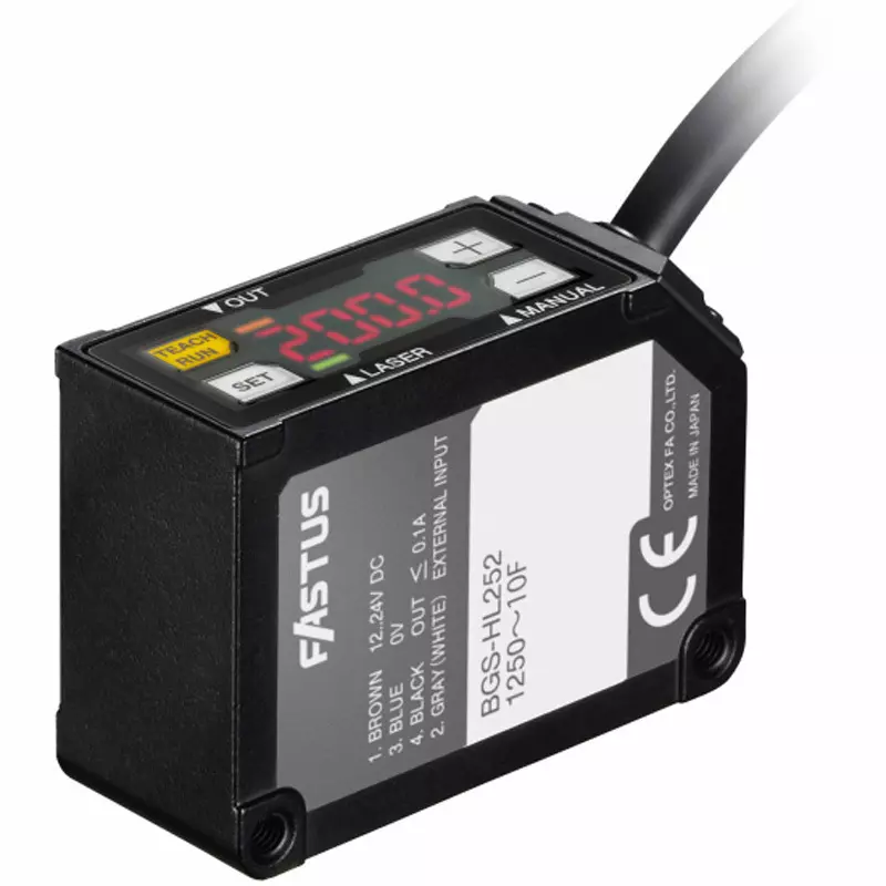 Optex BGS Sensor Î¦0.8 mm Spot Diameter 390 Î¼W Maximum Output [Minimum] 0.08 mm Standard Detection Step, BGS-HL05T
