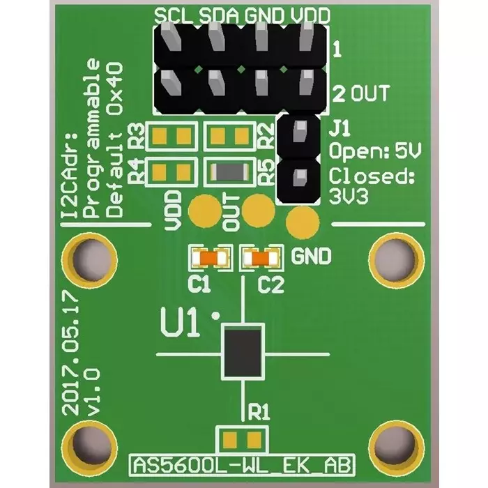 AMS OSRAM GROUP Position Sensor Adapter Board for AS5600L AS5600L, AS5600L-WL_EK_AB