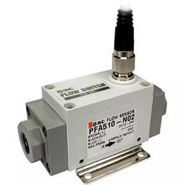 SMC PF2A Series Digital Flow Switch Flow Sensor for Air, 5 LPM M inch, 105 LPM Max, PF2A511-F03N-2