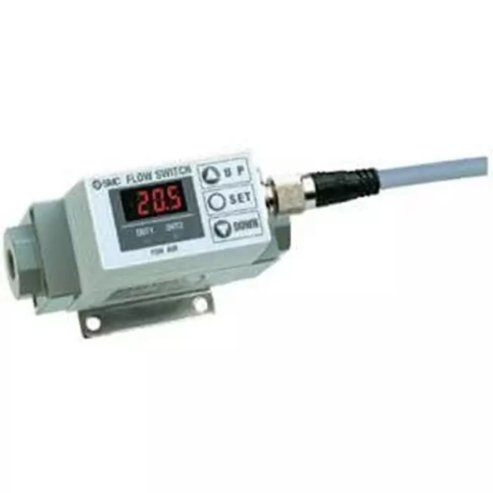 SMC PF2A710 Series Flow Sensor for Dry Air, N2, 0.5 LPM M inch, 10.5 LPM Max, PF2A710-F02-67