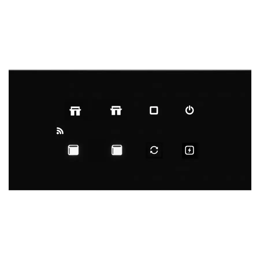 Breval 6S1F-6M Control Panel With 6 Switches, 1 Fuse and 6 Meters