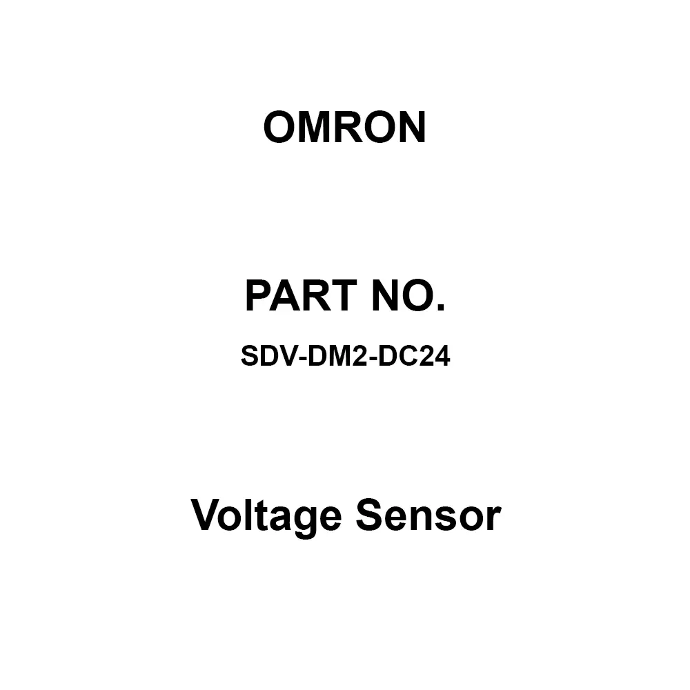 Omron Voltage Sensor AC 2000 V 1 min, SDV-DM2-DC24