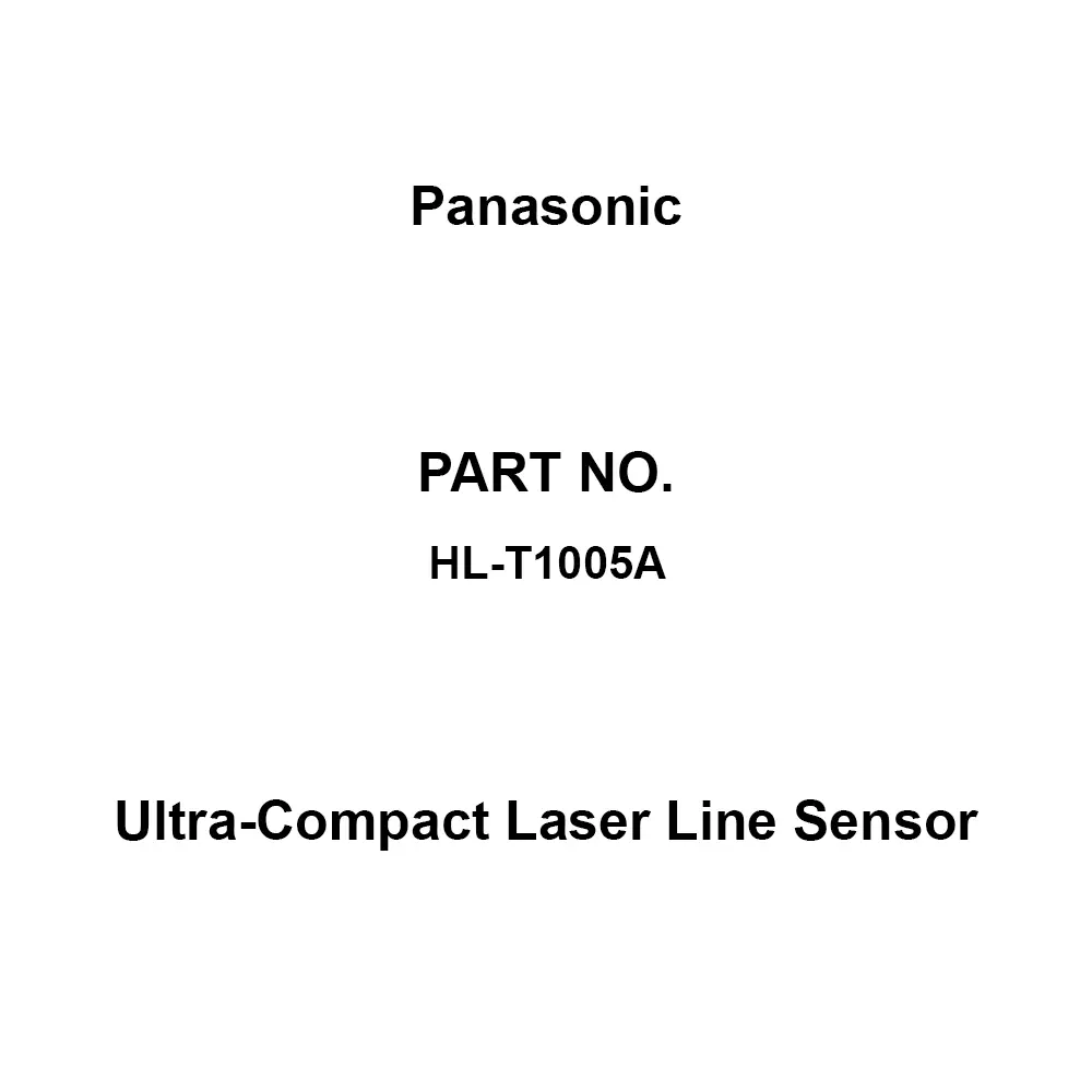 Panasonic Ultra-Compact Laser Line Sensor 500 mm Detection Distance, HL-T1005A