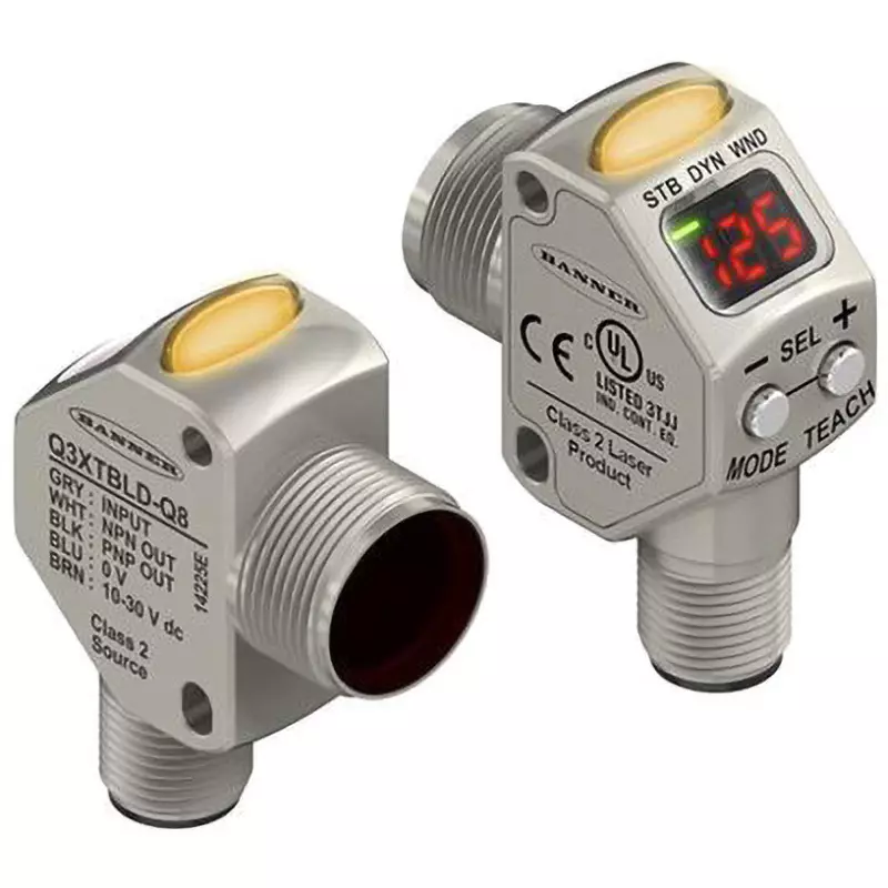 Banner Contrast Sensor 30 V Maximum Dc Voltage 5 ms Response Time laser Optical System, Q3XTBLD100-Q8