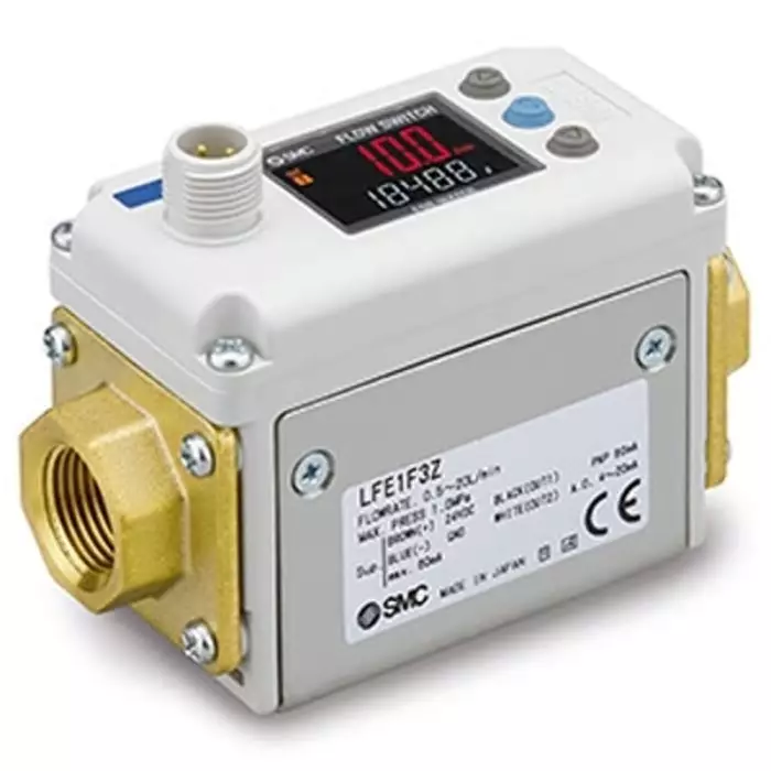 SMC Series Flow Sensor for Water, 0.5 LPM M inch, 200 LPM Max, LFE3D8F1