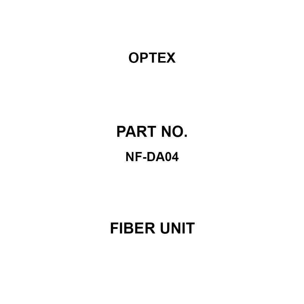 Optex Fiber Unit Fiber unit Type 7.5 mm Detection Distance -40 to 70 Operation Ambient Temperature, NF-DA04