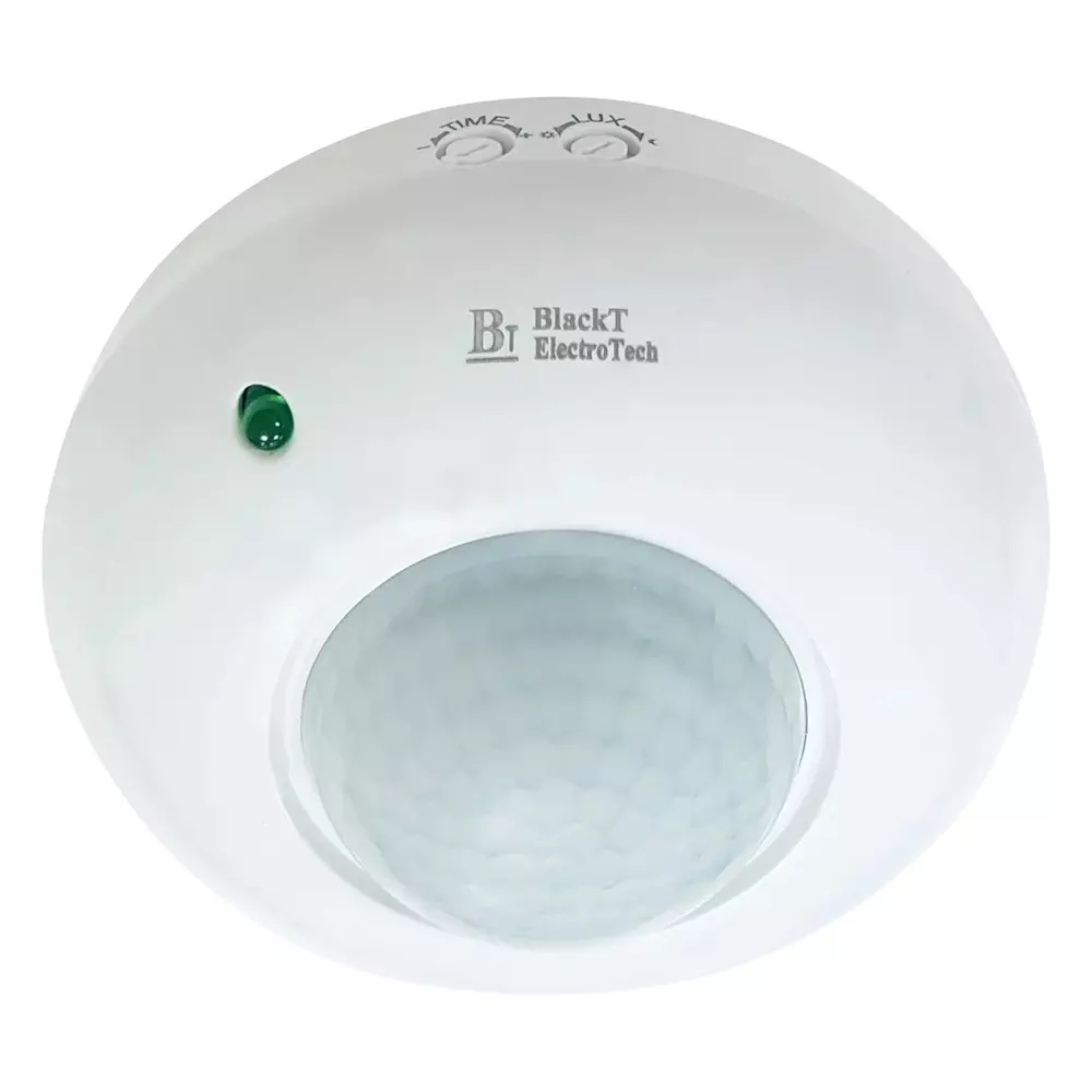 Blackt PIR Motion Sensor Ceiling Mounted Round Shape White Color and 6 m Detection Range, BT31C