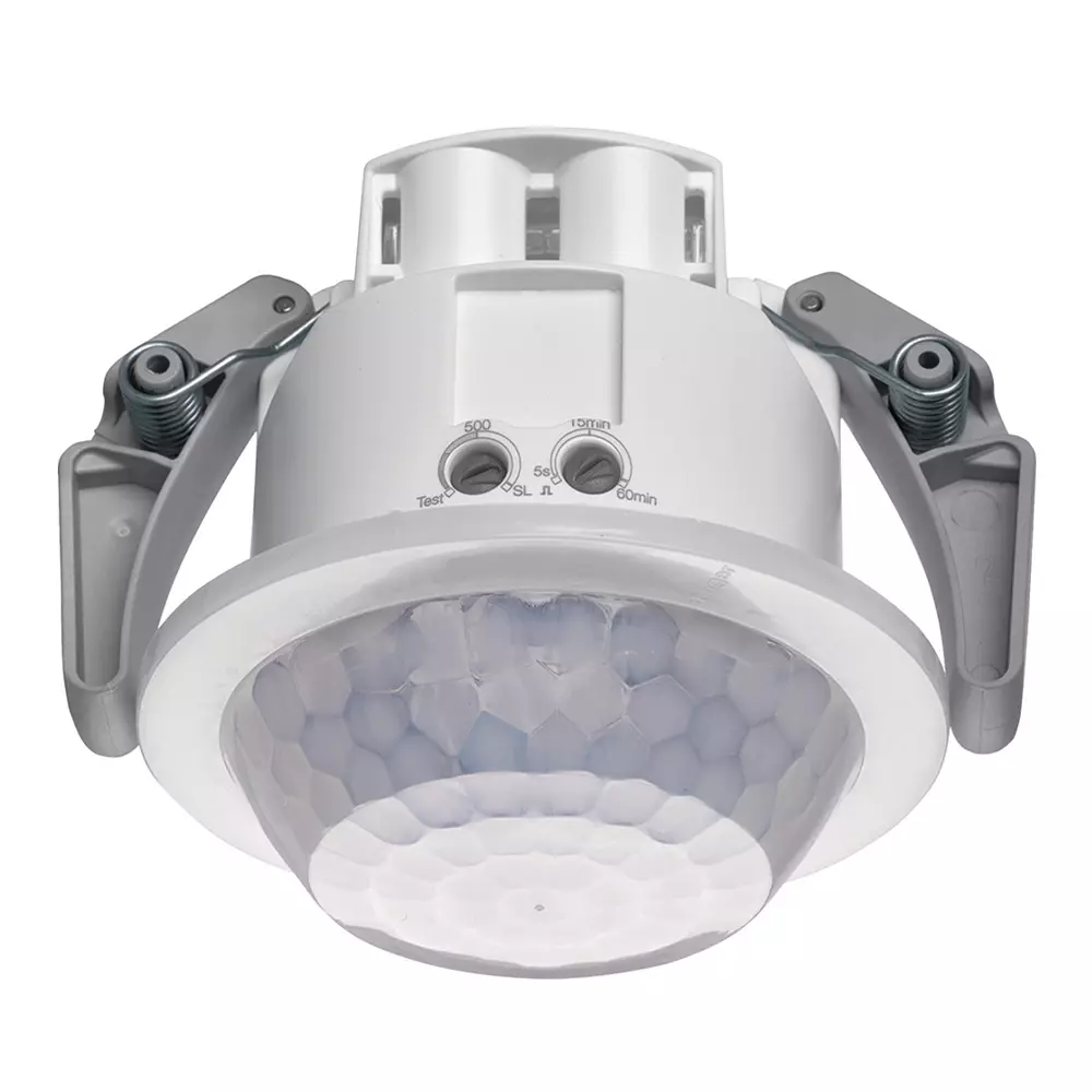 Hager Motion Detector Flush-Mounted NO Contact 5x30 m Range, EER505