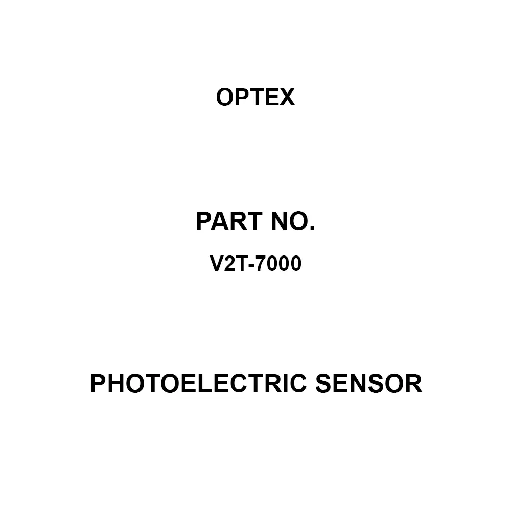 Optex Photoelectric Sensor Red LED Light Source Light ON/Dark ON wiring switch Output Mode, V2T-7000