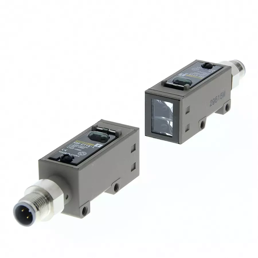 Omron E3S Photoelectric Sensor PNP/NPN Output M12 Pigtail Connector Through-Beam 30 m Sensing Distance, E3S-CT16 OMS