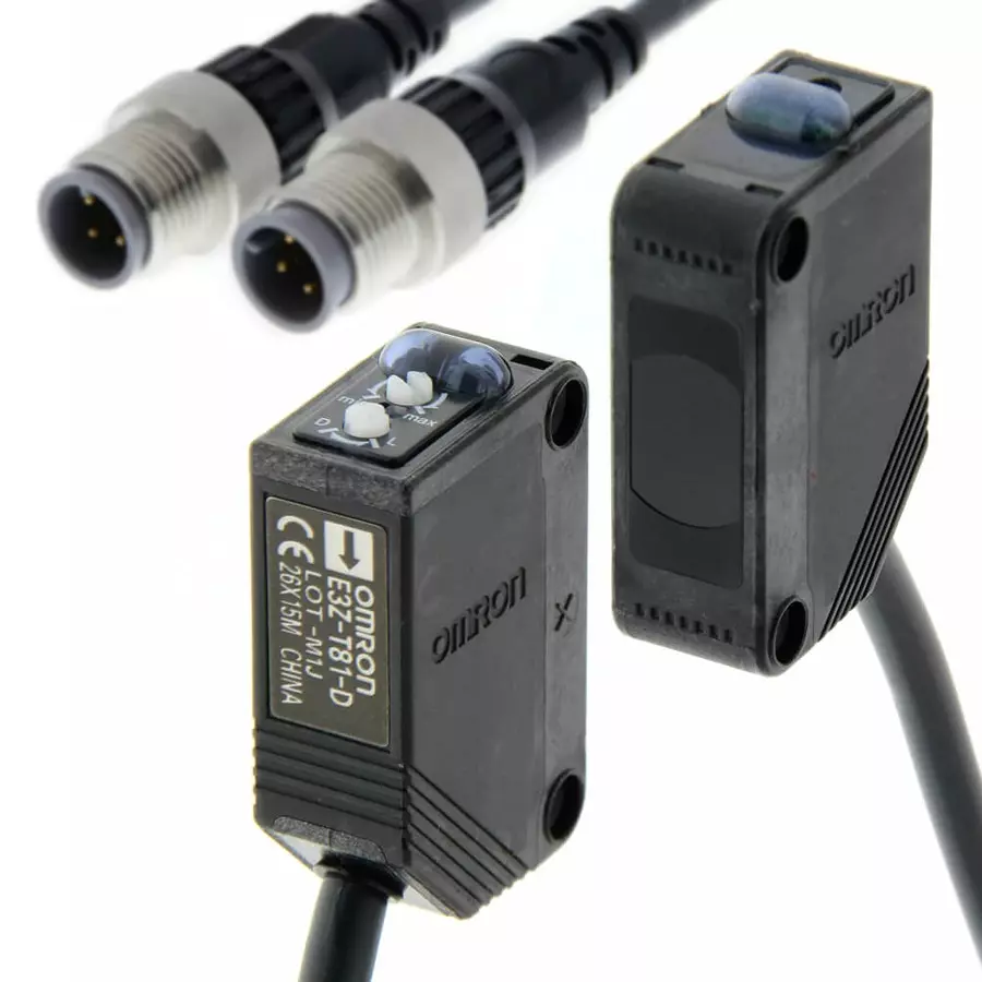 Omron E3Z Photoelectric Sensor with Built-in Amplifier 15 m Sensing Distance PNP, E3Z-T81AK-M1J 0.3M OMS