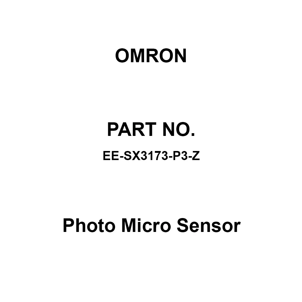 Omron Photo Micro Sensor DC 24 V ±10% ripple (p-, EE-SX3173-P3-Z