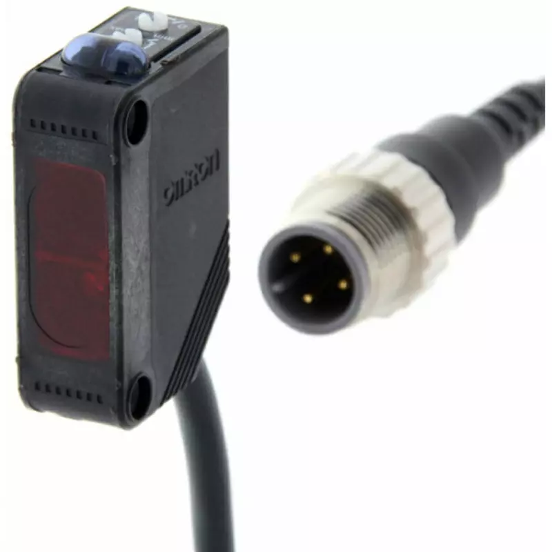 Omron Compact Amplifier Built-In Photoelectric Sensor Diffuse Reflection Type, E3Z-D81-M1J 0.3M