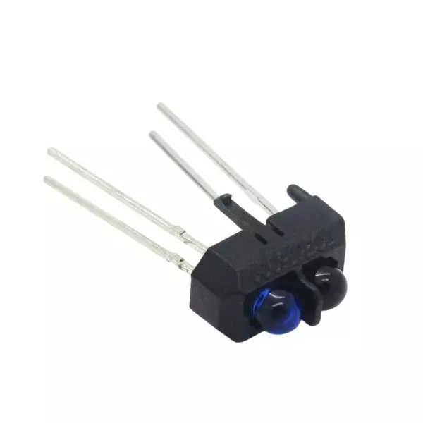 Invento Reflective Optical Sensor 15 mm (0.591 inch) Sensing Distance 950 Nm Wavelength Emitter with Transistor Output, TCRT5000 (Pack of 10 Pcs)