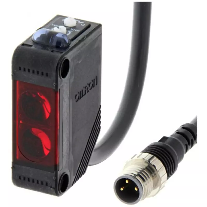 Omron Photoelectric Sensor M8 3 Pin Connector Relay Type 0.3 m, E3Z-D82-M5J0.3M