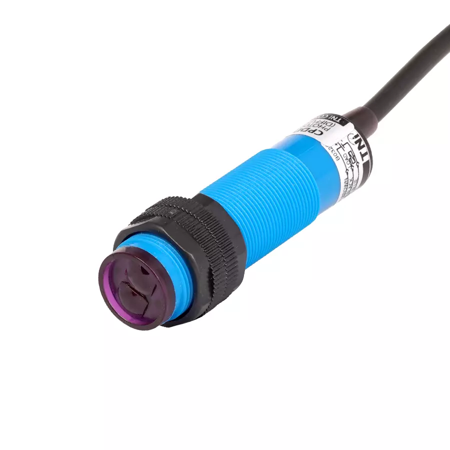 TNI CPDD18 Series Diffuse Photoelectric Sensor DC Type PNP Logic NO Output and 500 mm Range, CPDD18-P500-O(PB)