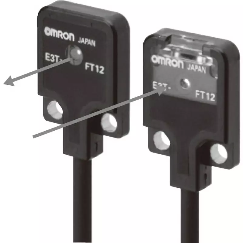 Omron Photoelectric Sensor Ultra-Thin Amplifier Built-In M2 Mounting Transmissive Type, E3T-FT21F2M