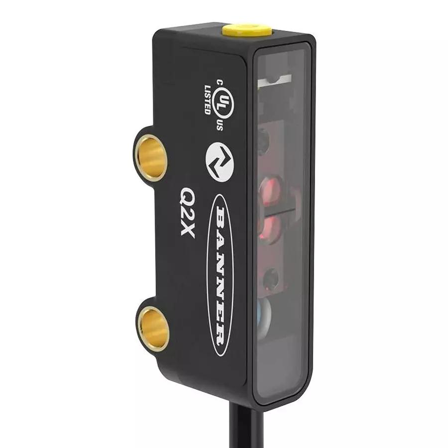BANNER ENGINEERING Photoelectric Sensor, 2M, Ip67, 10-30Vdc, Q2Xklaf2Ir-Q.