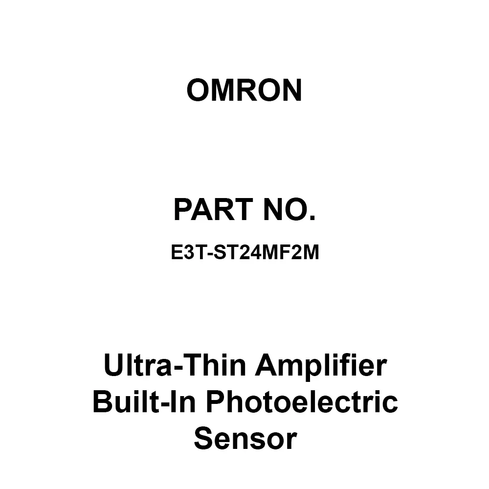 Omron Ultra-Thin Amplifier Built-In Photoelectric Sensor 2 m Cable Length, E3T-ST24MF2M