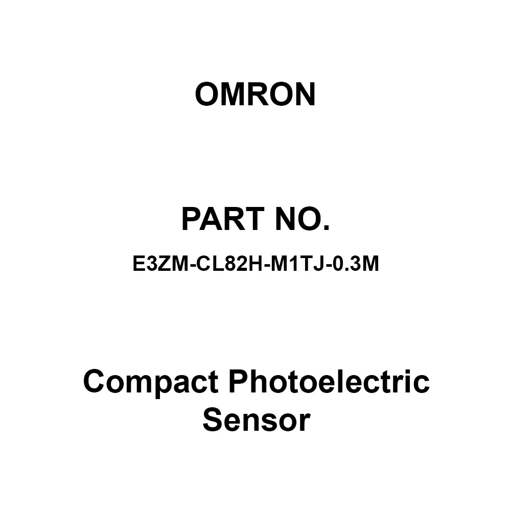 Omron Compact Photoelectric Sensor 20 mΩ or More At 500 VDC, E3ZM-CL82H-M1TJ-0.3M