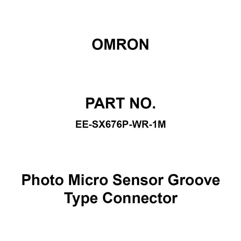 Omron Photo Micro Sensor Groove Type Connector DC 5-24 V ± 10%, EE-SX676P-WR-1M