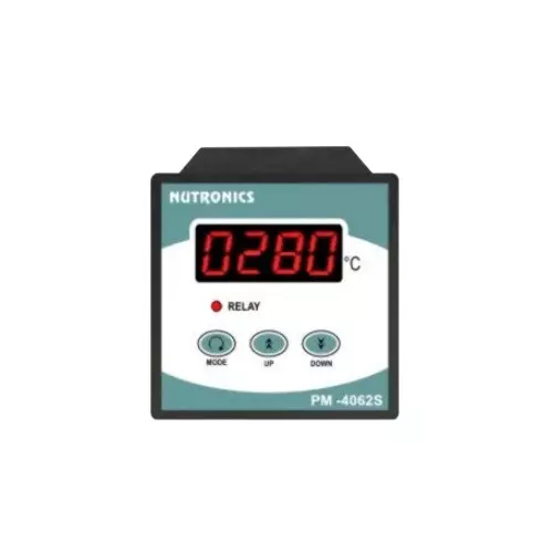 Nutronics PID Temperature Controller, J/K/PT100 Input, 1 Relay Output, 230V AC, PM-4062S