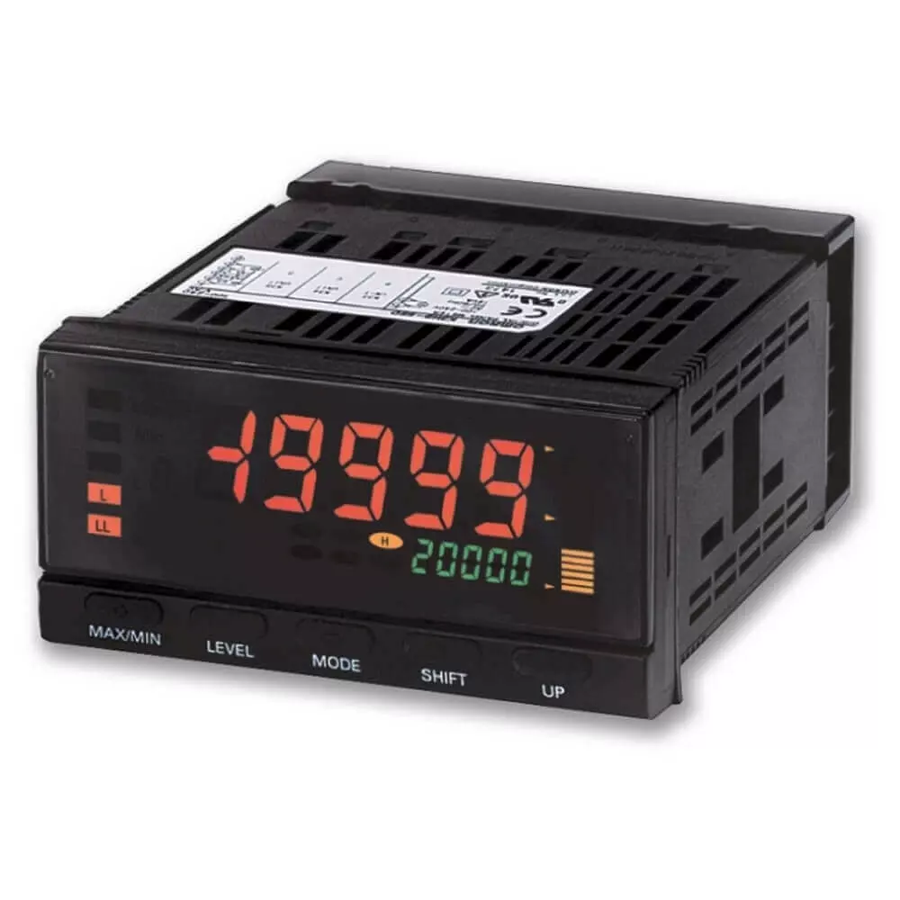 Omron K3HB-R Rotary Pulse Indicator 100-240 V AC 2 Line Display, K3HB-RNB-ABCD1 100-240VAC