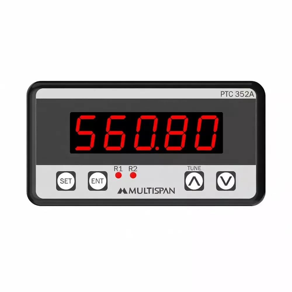 MULTISPAN Process & Temperature Controller Polycarbonate Body 5-Digit Red LED Display 48x96x75 mm, PTC-352A