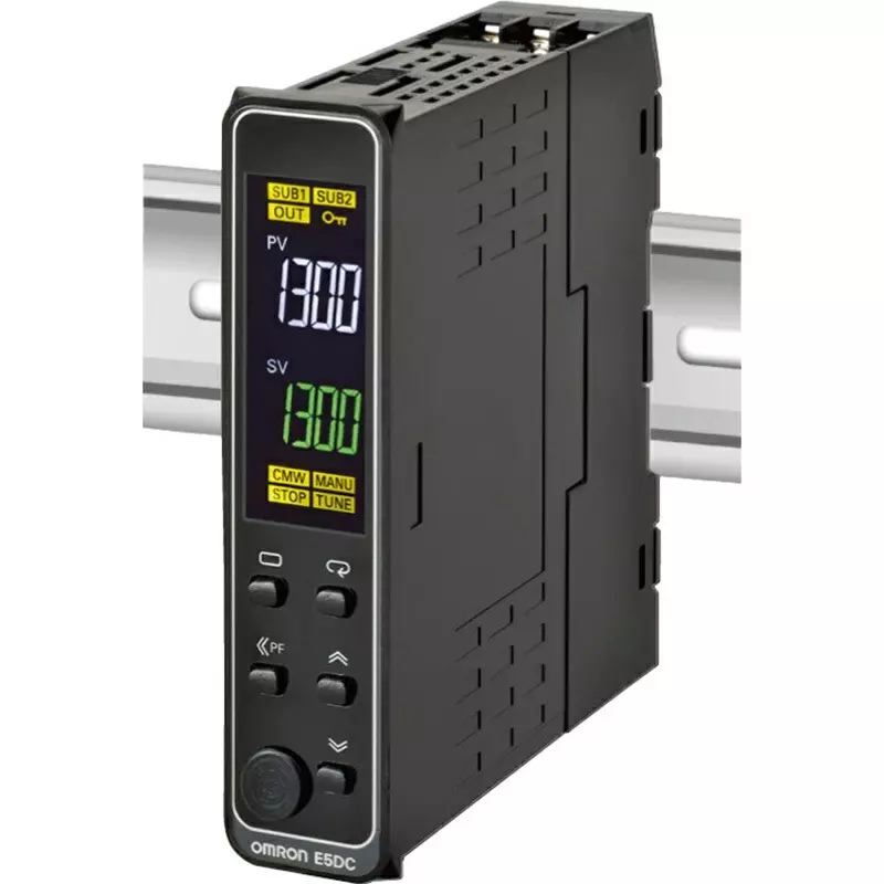 Omron Digital Temperature Controller 22.5 mm Width, E5DC-CX2DUM-000