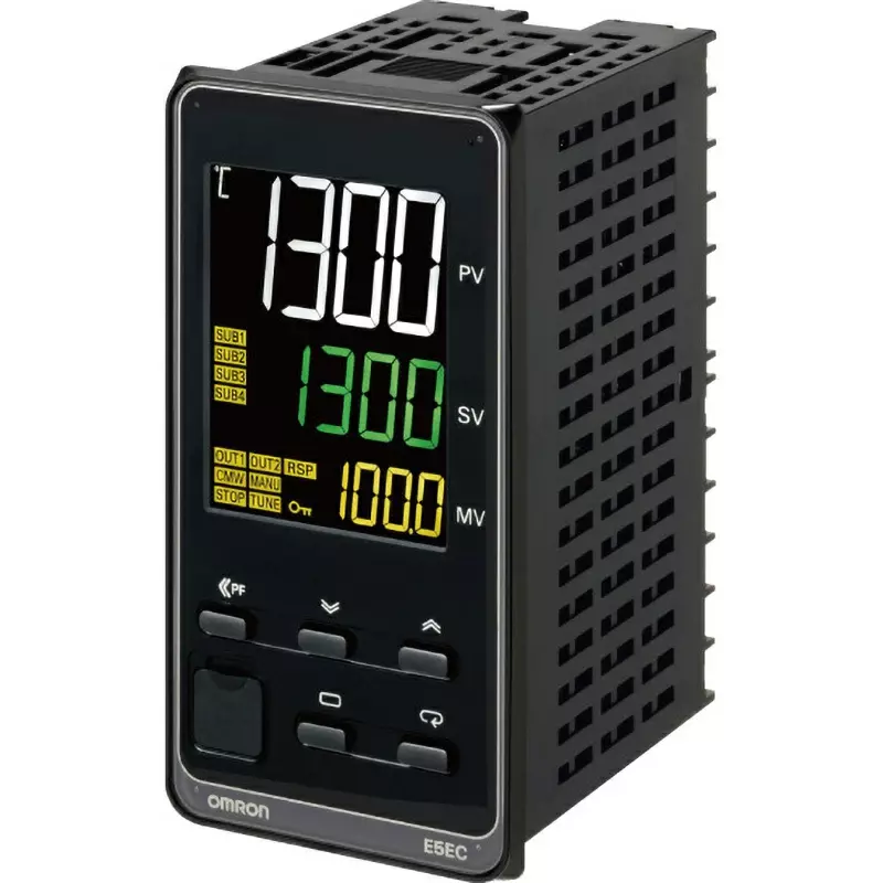 Omron Digital Temperature Controller Program Type AC24 (50/60Hz) DC24 Power Supply Voltage, E5EC-TQQ4DS