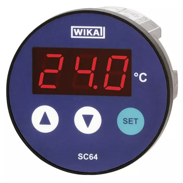 WIKA Panel Mount PID Temperature Controller 64 mm Relay 12 to 24 V AC 16 to 36 V DC Supply Voltage, 14054709