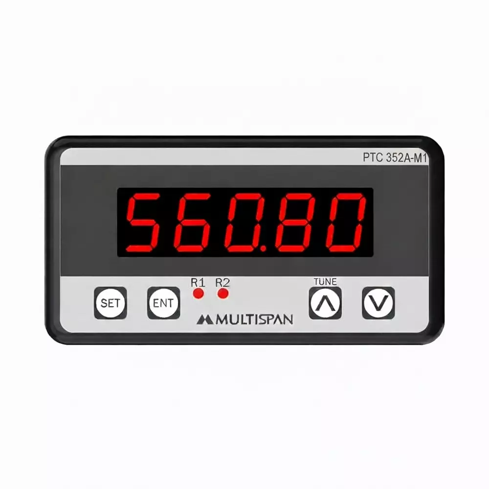 MULTISPAN Process & Temperature Controller Polycarbonate Body 5-Digit Red LED Display 48x96x75 mm, PTC-352A-M1