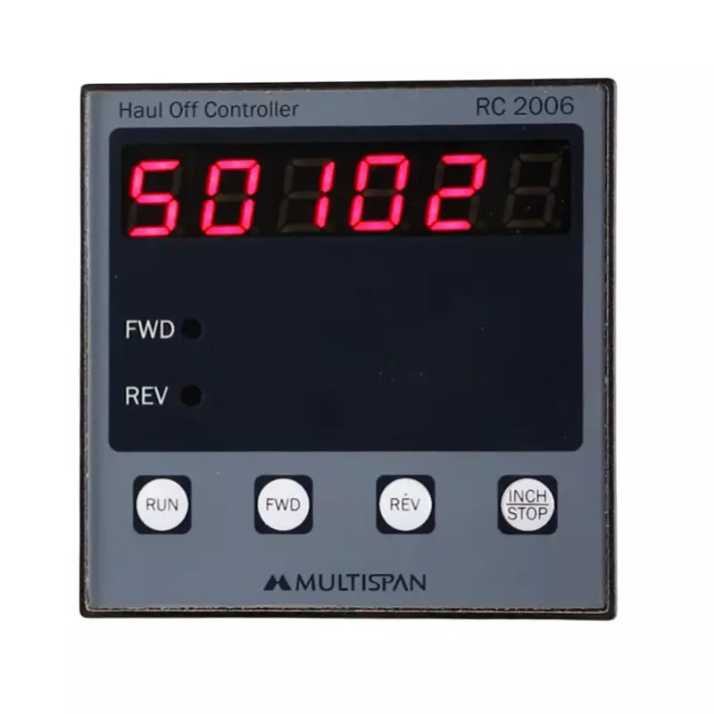 MULTISPAN Haul Off Controller Flame Proof Panel Mount Single Line LED Display, RC-2006