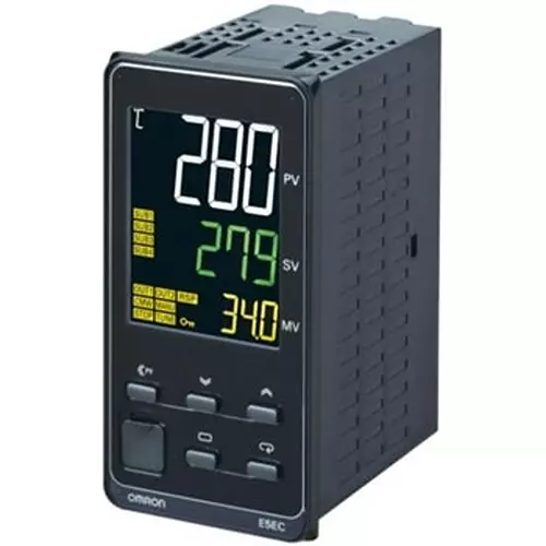 Omron Temperature Controller DIN48x96 Push-In Plus Terminal Block, E5Ec-Rx2Abm-000