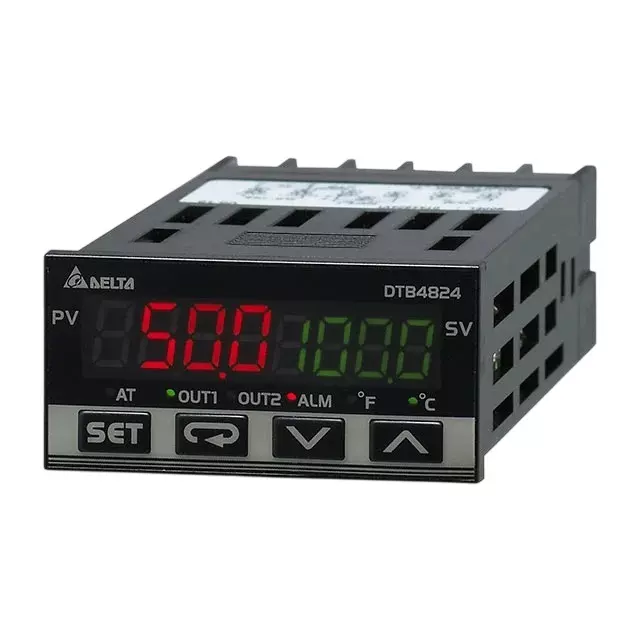 Delta Digital Temperature Controller Advanced Type with RS-485 Interface, DC Current, Relay Output and 48x24 mm Size, DTB4824CR