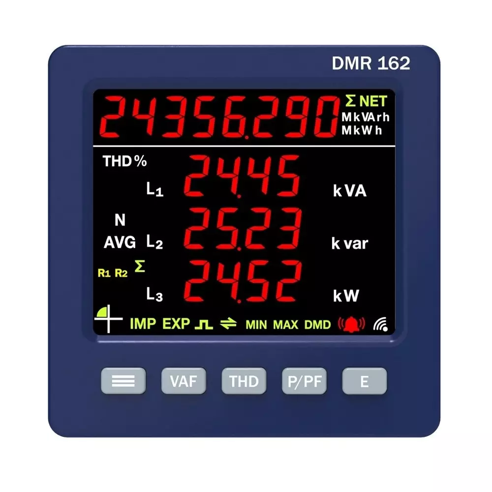 MULTISPAN Demand Controller 8+4-Digit Dual LED Display 100-300 V AC/DC Supply Voltage, DMR-162