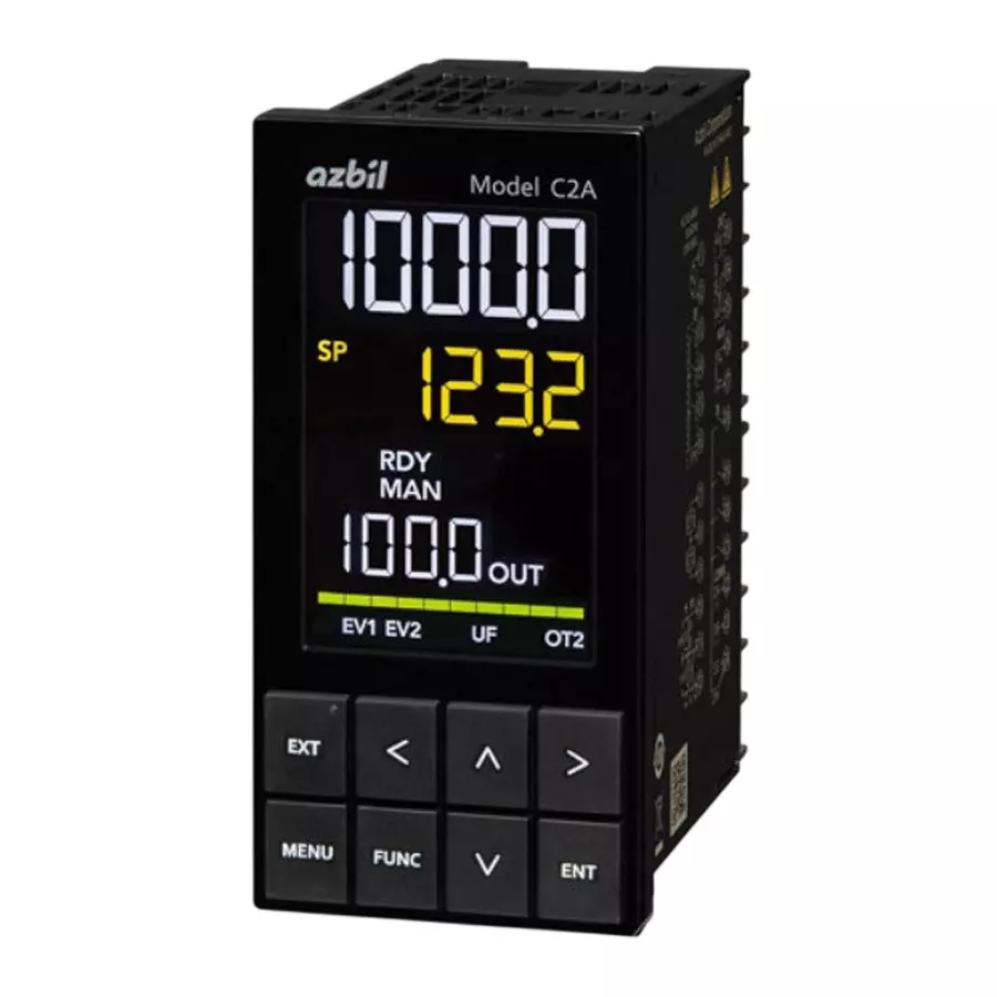Azbil Digital Indicating Controller AC100 to 240 V, C2ATC0A12100