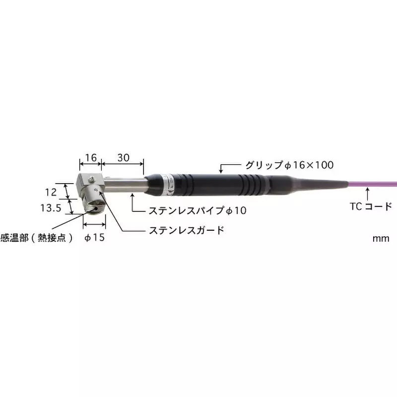 Anritsu Temperature Sensor Type K Φ15 mm Head Dia, A-234K-00-1-TC1-ASP