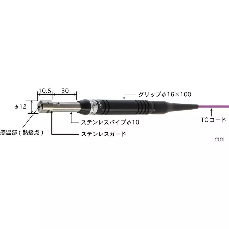 Anritsu Temperature Sensor Type E Φ12 mm Head Dia, A-331E-00-1-TC1-ASP